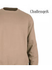 CHALLENGER E213 — Sweat col rond beige ultra-résistant