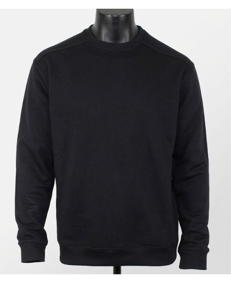 CHALLENGER E213 — Sweat col rond noir homme résistant
