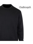 CHALLENGER E213 — Sweat col rond noir homme résistant