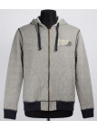 Axxano AH1169M — Sweat à capuche rayé en pur coton marin
