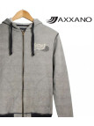 Axxano AH1169M — Sweat à capuche rayé en pur coton marin