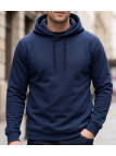 Sweat à capuche homme CHALLENGER PRIAM1 coloris bleu marine avec poches latérales zippées