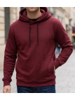 Sweat à capuche homme CHALLENGER PRIAM3 coloris bordeaux avec poches latérales zippées