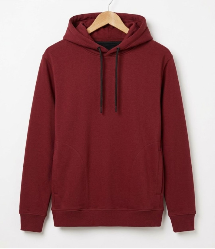 CHALLENGER PRIAM3 — Sweat à capuche bordeaux multipoche