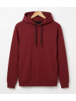 CHALLENGER PRIAM3 — Sweat à capuche bordeaux multipoche