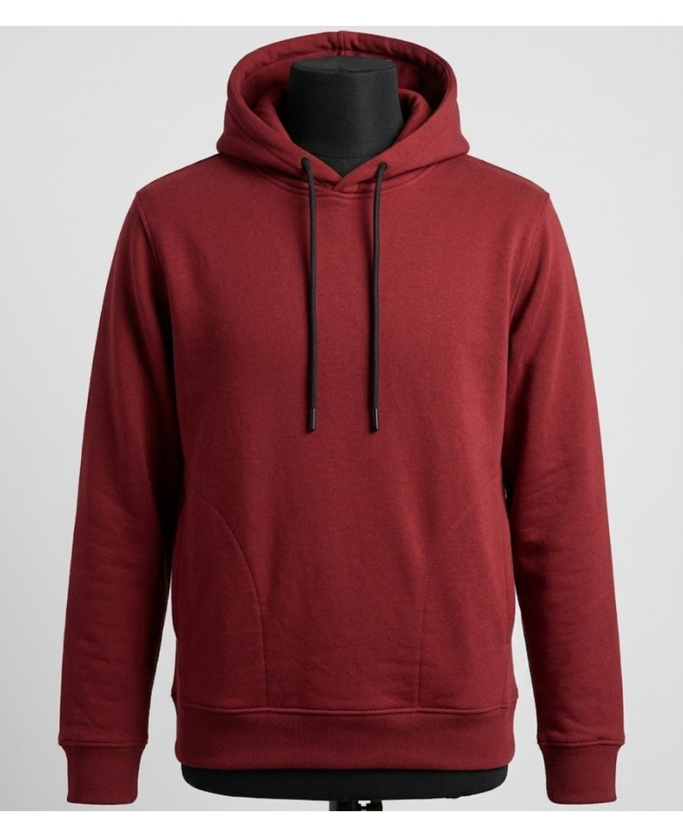CHALLENGER PRIAM3 — Sweat à capuche bordeaux multipoche