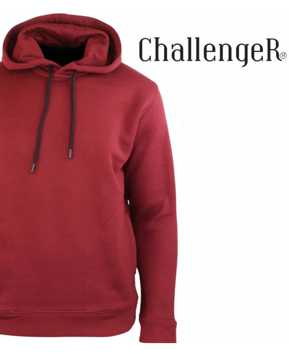 CHALLENGER PRIAM3 — Sweat à capuche bordeaux multipoche