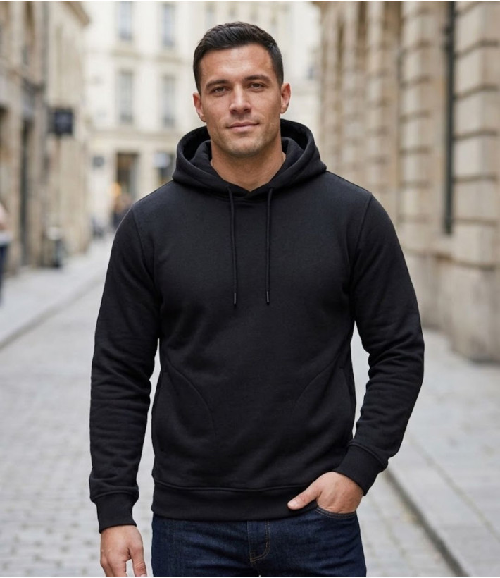 CHALLENGER PRIAM4 — Sweat à capuche noir multipoches