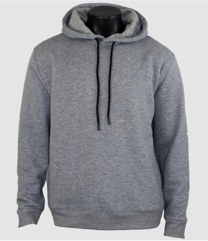 CHALLENGER PRIAM5 — Sweat à capuche gris chiné multipoche