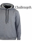 CHALLENGER PRIAM5 — Sweat à capuche gris chiné multipoche