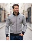 Axxano AH1157M — Sweat col montant zippé en coton marin