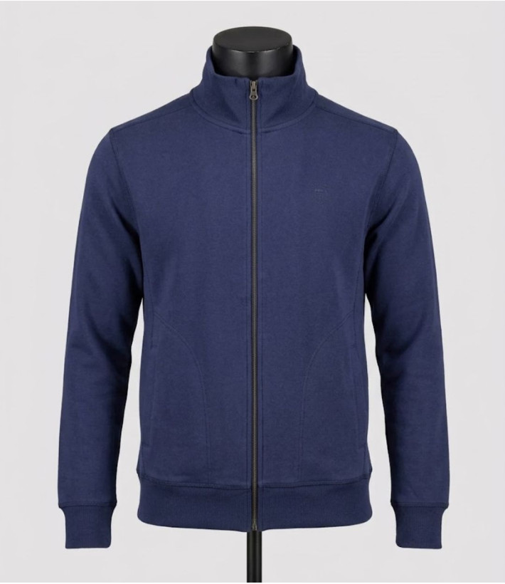 CHALLENGER VE4001 — Veste zippée molleton marine confort