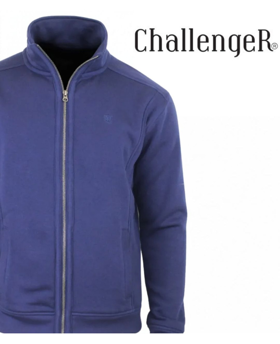 CHALLENGER VE4001 — Veste zippée molleton marine confort