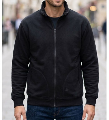 Veste molleton zippée homme CHALLENGER CAPITAL4 coloris noir avec col montant