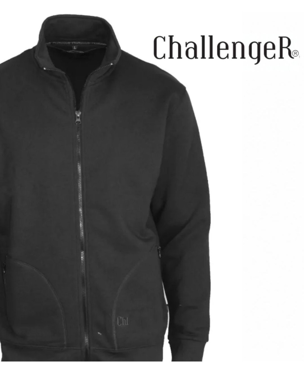Challenger CAPITAL4 — Veste zippée molleton noir confort
