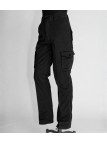 Challenger KINGSTON3 — Pantalon cargo noir stretch confort