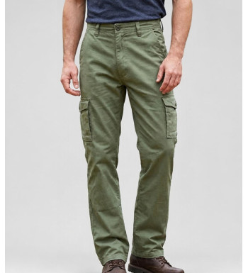 Pantalon détente homme Winchester KARGO1 coloris kaki avec poches jambes à soufflet