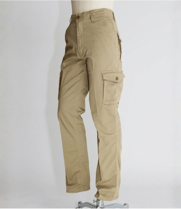 Winchester KARGO3 — Pantalon détente beige multipoche