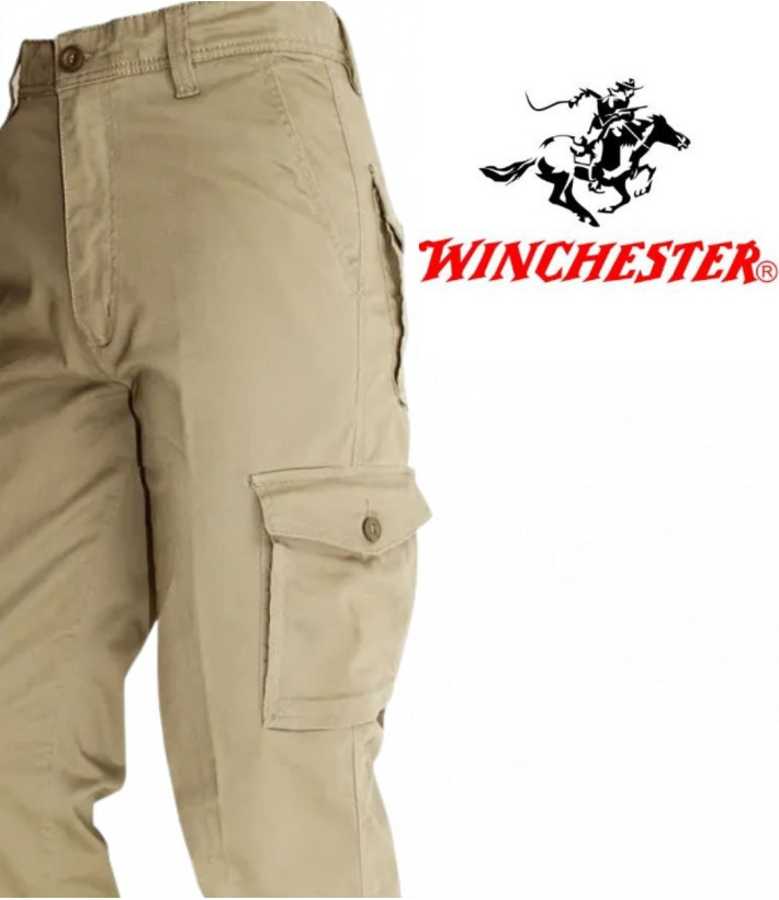 Winchester KARGO3 — Pantalon détente beige multipoche