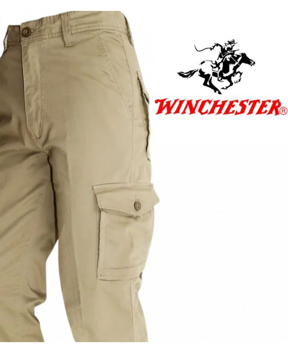 Winchester KARGO3 — Pantalon détente beige multipoche