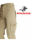 Winchester KARGO3 — Pantalon détente beige multipoche