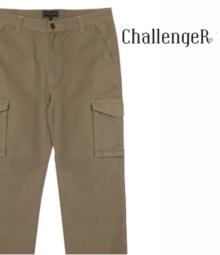 Challenger VASCO1 — Pantalon multipoche beige confort