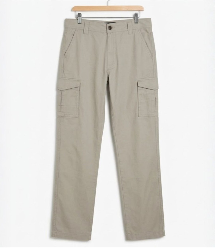 Challenger PANT2001A — Pantalon beige stretch multipoche