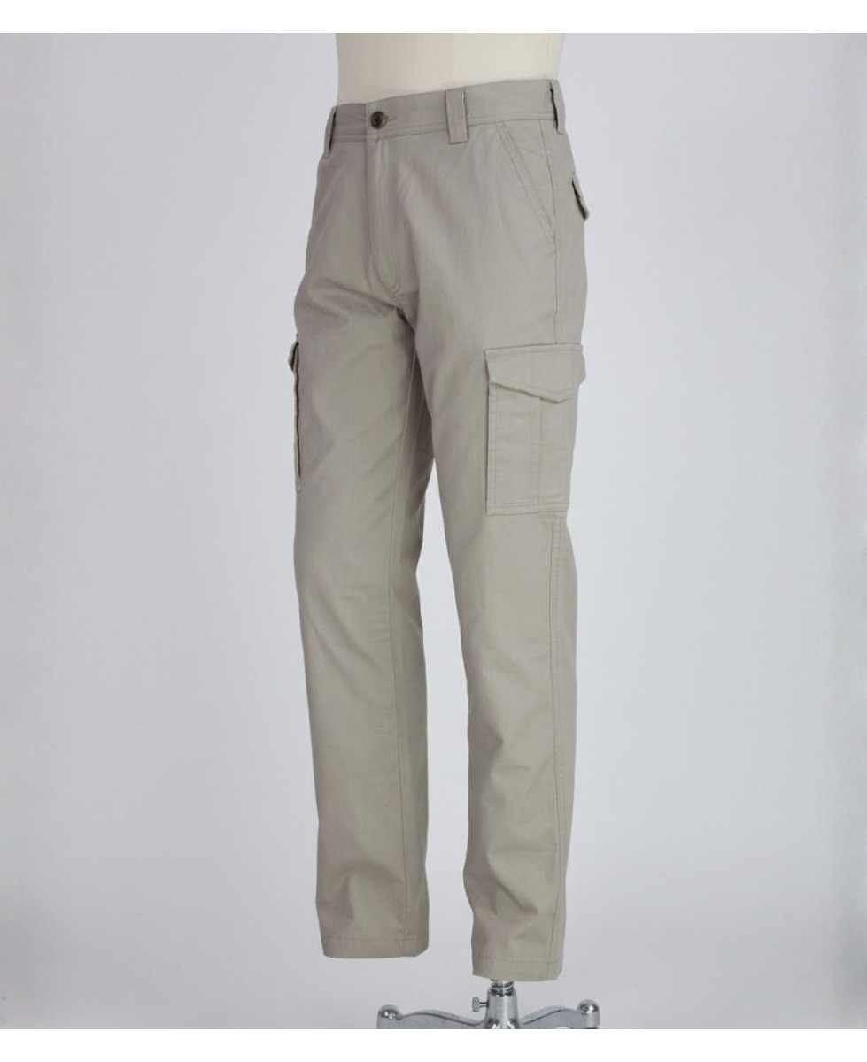 Challenger PANT2001A — Pantalon beige stretch multipoche