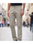 Challenger PANT2001A — Pantalon beige stretch multipoche