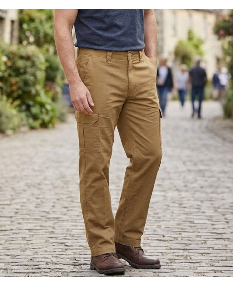 Pantalon cargo homme WINCHESTER WILLOW1 coloris beige en coton ripstop