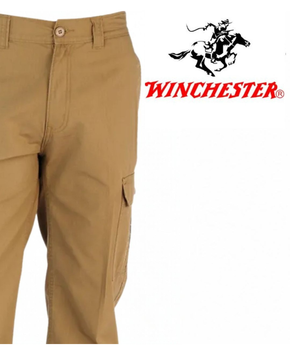 WINCHESTER WILLOW1 — Pantalon cargo beige coton ripstop