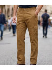 Pantalon homme WINCHESTER WILD2C coloris camel en pur coton