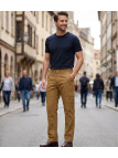 WINCHESTER WILD2C — Pantalon camel en coton confortable