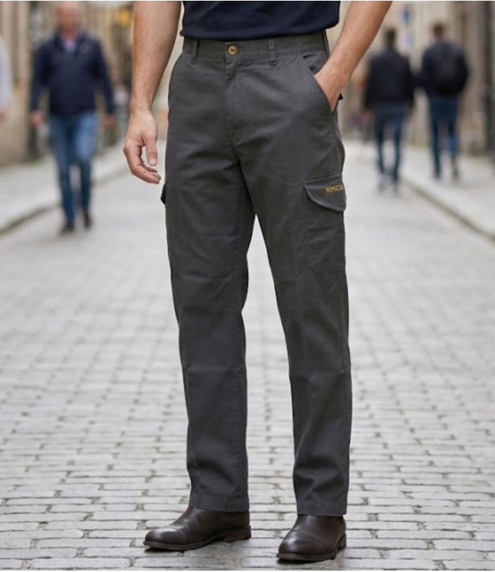 Pantalon homme WINCHESTER WILD1G coloris gris anthracite en coton