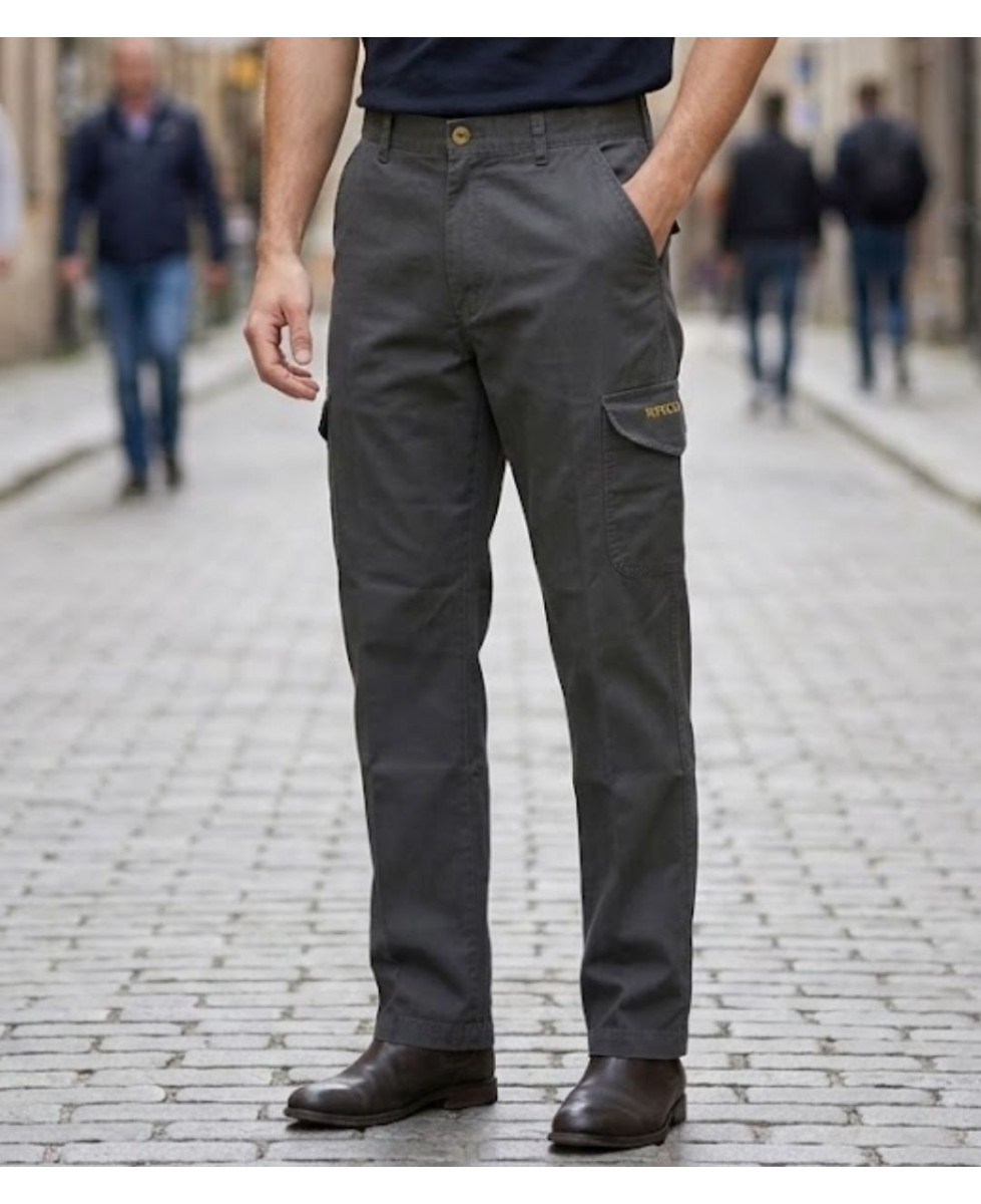 Pantalon homme WINCHESTER WILD1G coloris gris anthracite en coton