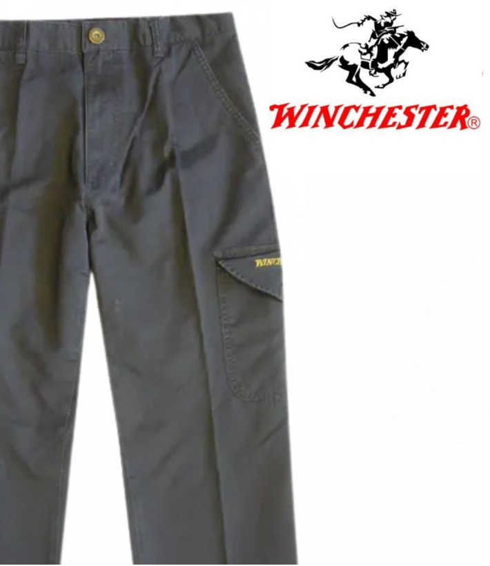 WINCHESTER WILD1G — Pantalon gris anthracite 100% coton