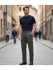 WINCHESTER WILD1G — Pantalon gris anthracite 100% coton