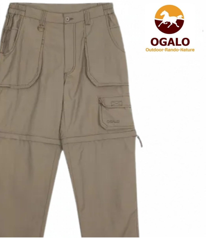 OGALO TANGER — Pantalon rando modulable ultra-résistant