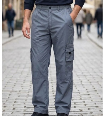 Pantalon de détente à taille élastiquée homme IMPACT SE1020G coloris gris