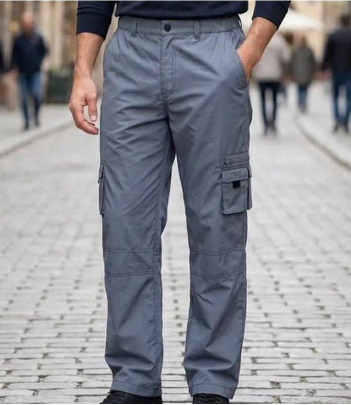 Pantalon de détente à taille élastiquée homme IMPACT SE1020G coloris gris