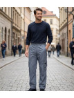 IMPACT SE1020G — Pantalon gris à taille élastiquée