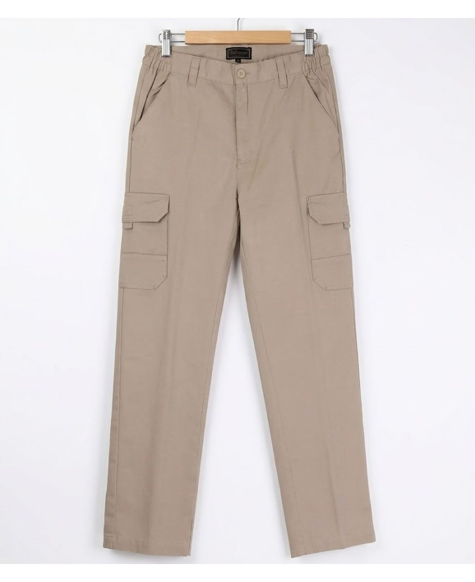 CHALLENGER VALLON1 — Pantalon cargo confort en coton twill