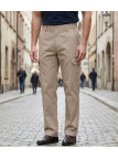 CHALLENGER VALLON1 — Pantalon cargo confort en coton twill
