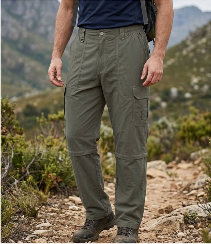 Pantalon transformable en pantacourt homme OGALO SE1142 coloris marron