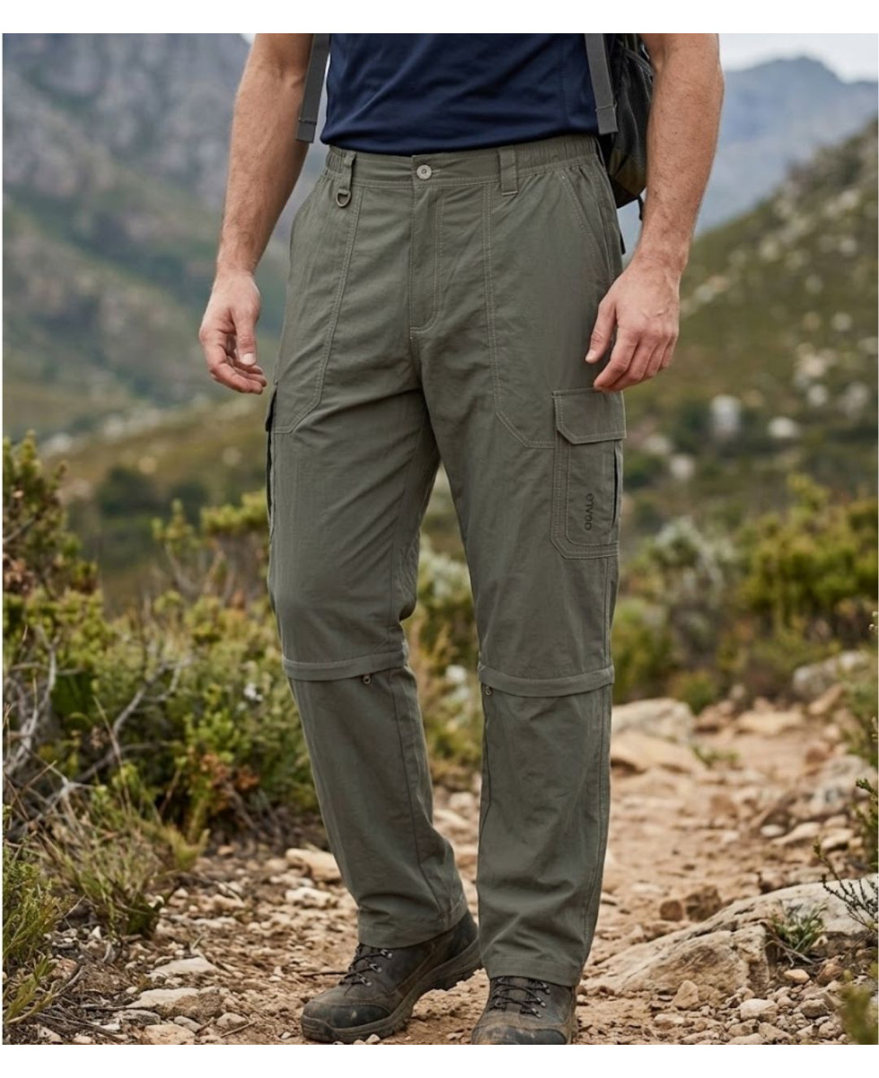 Pantalon transformable en pantacourt homme OGALO SE1142 coloris marron