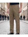 WINCHESTER WE1280C — Pantalon camel rayé en coton léger