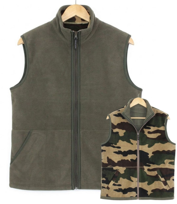 CHALLENGER SH1025 — Gilet polaire réversible isolant homme