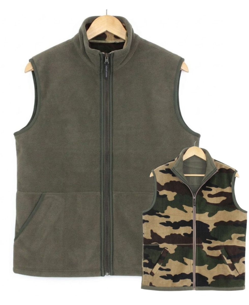 CHALLENGER SH1025 — Gilet polaire réversible isolant homme