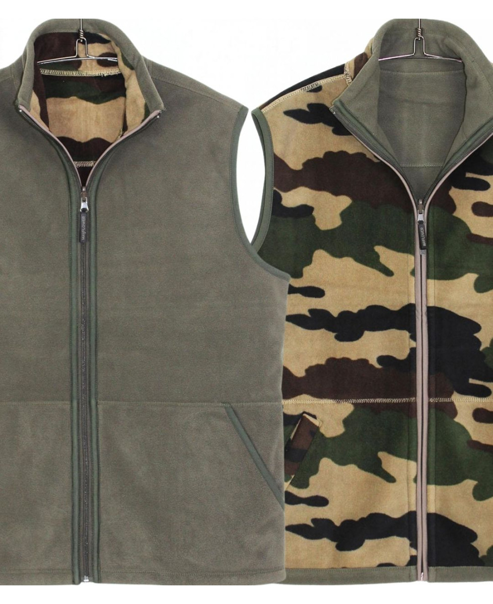 CHALLENGER SH1025 — Gilet polaire réversible isolant homme