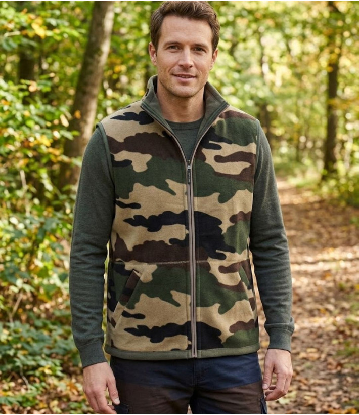 CHALLENGER SH1025 — Gilet polaire réversible isolant homme